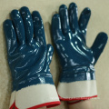 NMSAFETY high quality cut 2 blue nitrile oil industrial work glove